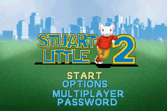 Stuart Little 2 title screen for GameBoy Advance